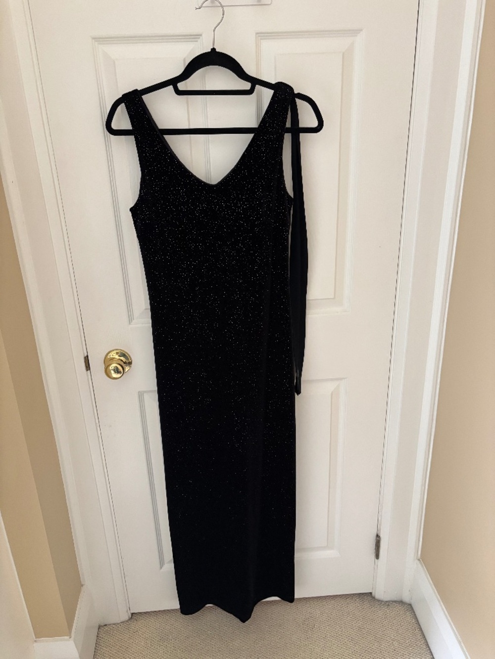 Vintage Sparkly Black Gown